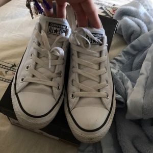 White leather converse